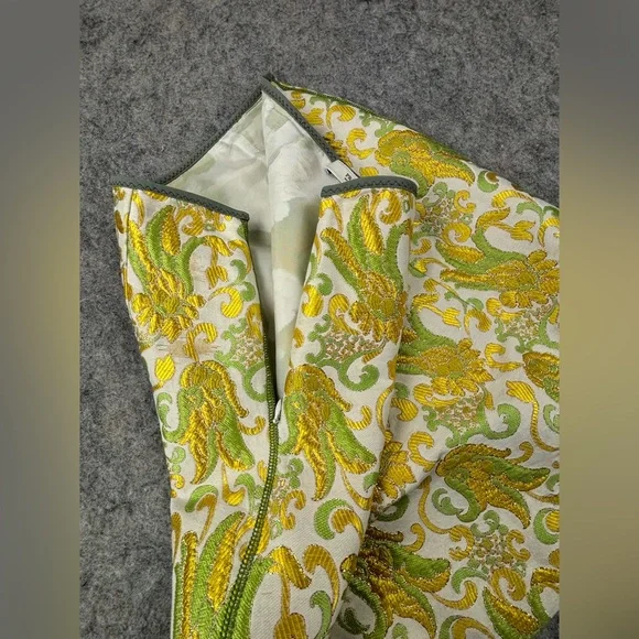 Prada | Brocade Skirt | Silk Blend | Vintage | Mini | Women’s Size 4 (40) - Picture 7 of 14